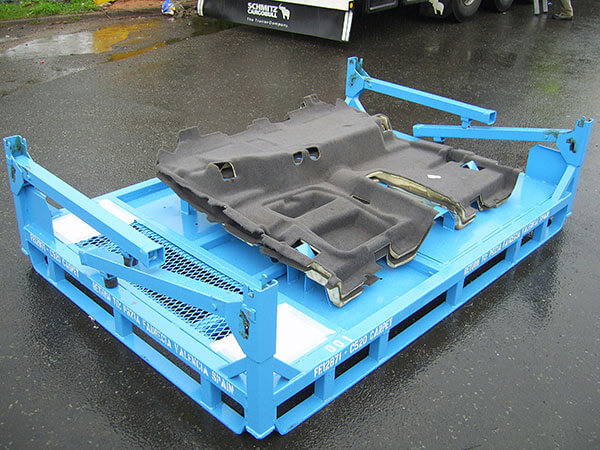 Automotive carpet rack
