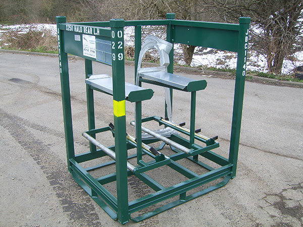 Automotive door component rack