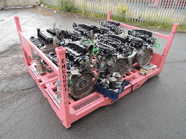 Dedicated automotive engine rack