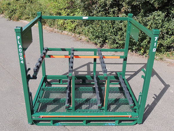 Rack made for automotive roof panels